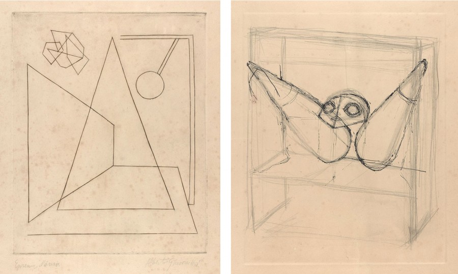 Alberto Giacometti - Composition II, 1934&ndash;1935 (verso: Projet pour une sculpture), 1934&thinsp;&ndash;1935